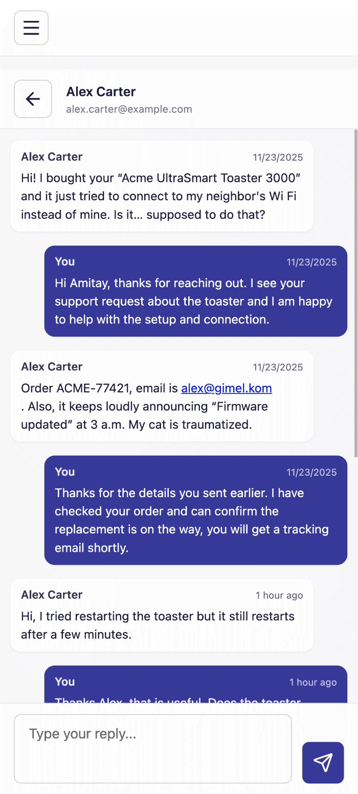 One place for the whole conversation